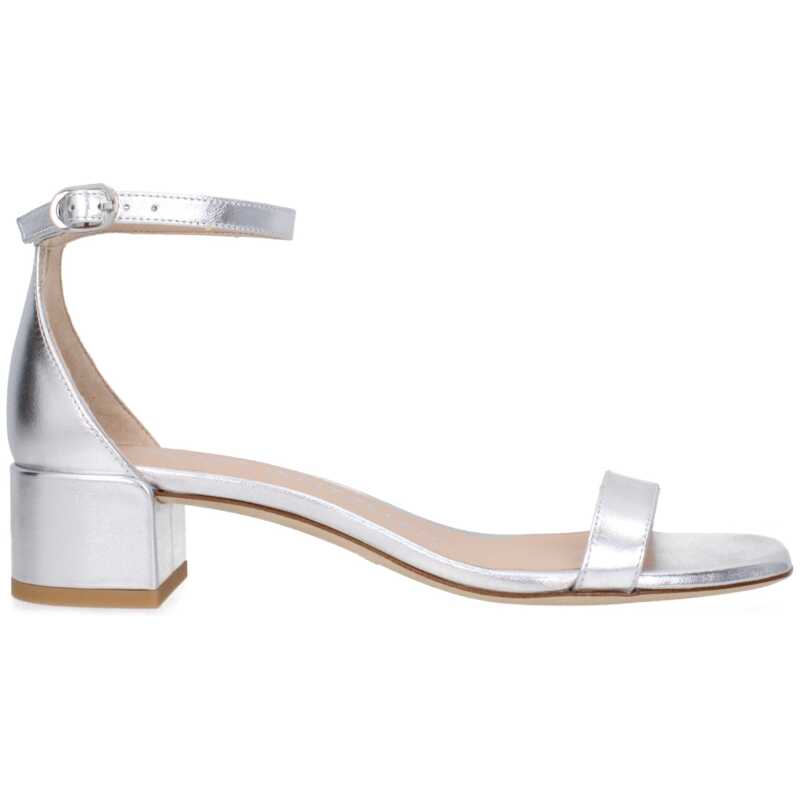 Stuart Weitzman Gray Leather Sandal, theFeinheit