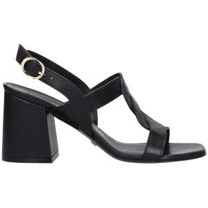 Stuart Weitzman Black Leather Sandal
