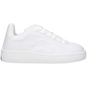 Burberry White Leather Sneakers