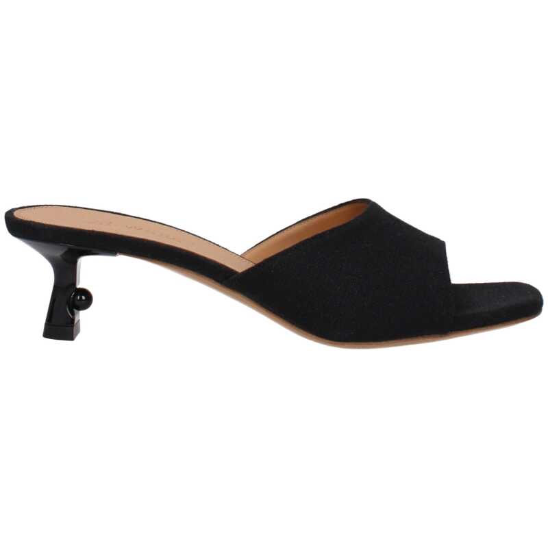 Off-White Black Linen Sandal, theFeinheit