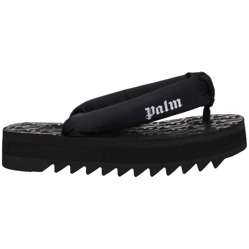 Palm Angels Black Fabric Flip-Flop Sandal, theFeinheit