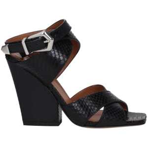 Paris Texas Black Leather Sandal