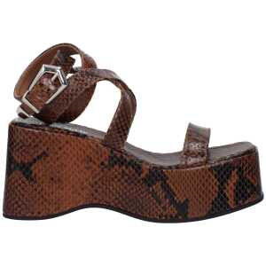 Paris Texas Brown Leather Wedge