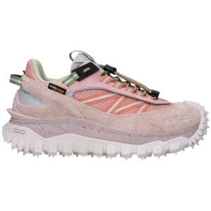 Moncler Pink Leather Sneakers