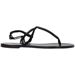 Isabel Marant Black Leather Flip-Flop Sandal