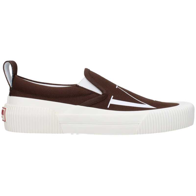 Valentino Garavani Brown Fabric Slip-On Loafer, theFeinheit