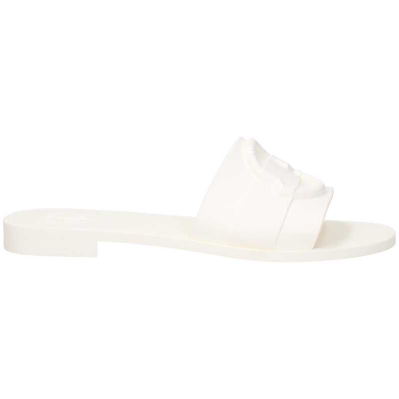 Moncler White Cotton Slipper, theFeinheit
