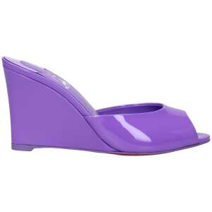 Christian Louboutin Purple Leather Wedge