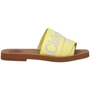 Chloé Yellow Fabric Slipper