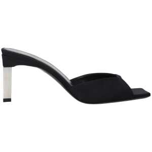 The Attico Black Satin Sandal