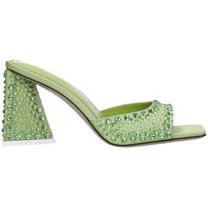 The Attico Green Satin Sandal