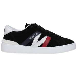 Moncler Black Leather Sneakers