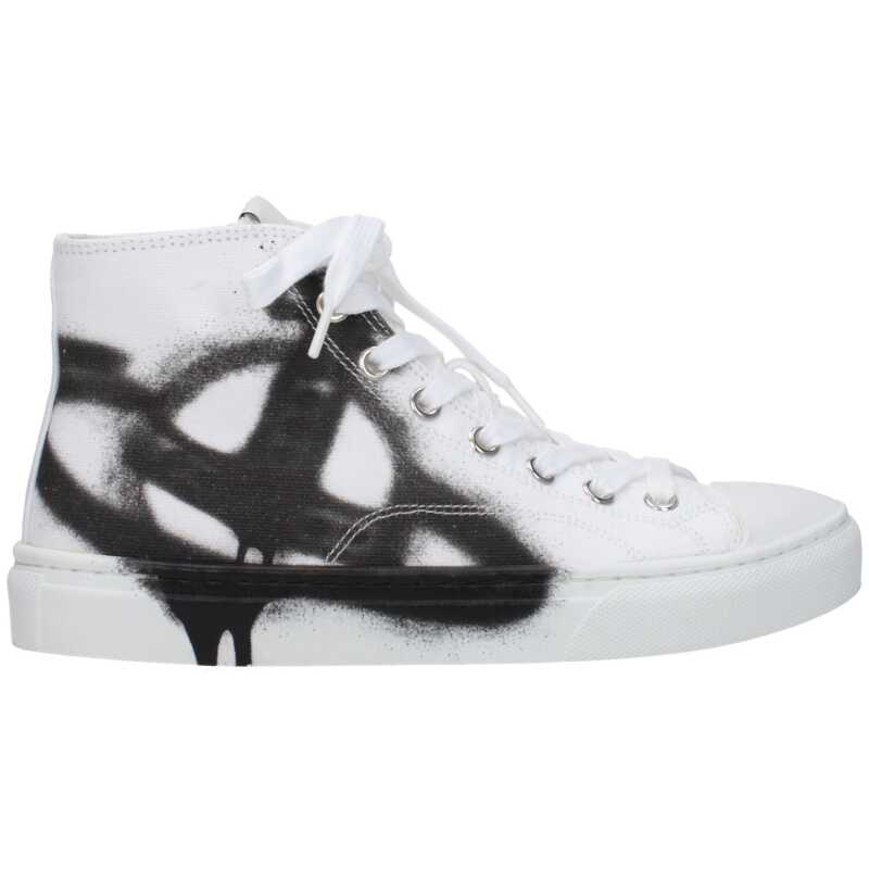 Vivienne Westwood White Fabric Sneakers, theFeinheit