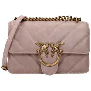 PINKO Pink Leather Crossbody Bag
