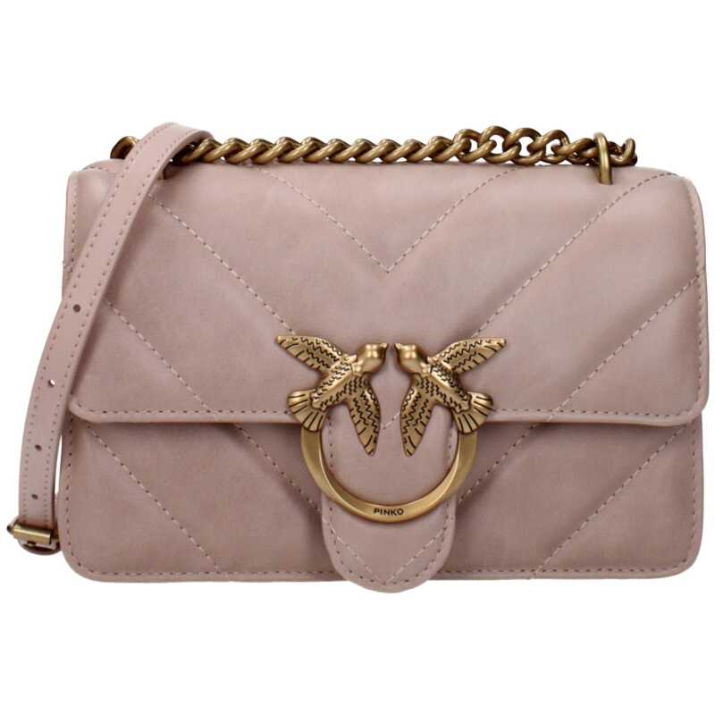 PINKO Pink Leather Crossbody Bag, theFeinheit