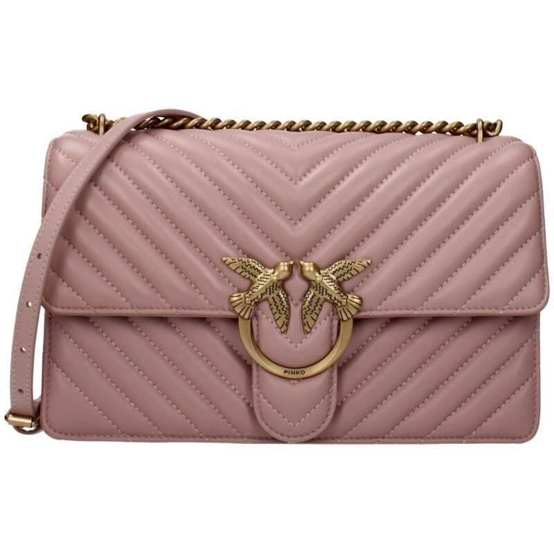 PINKO Pink Leather Crossbody Bag, theFeinheit