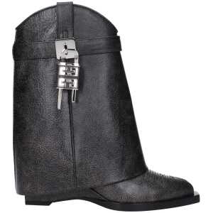 Givenchy Black Leather Ankle