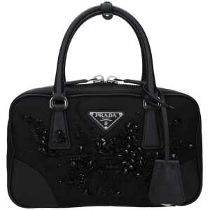 Prada Black Fabric Handbag
