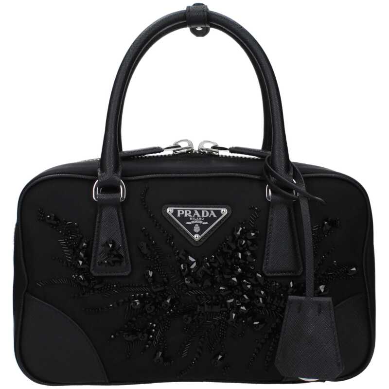 Prada Black Fabric Handbag, theFeinheit