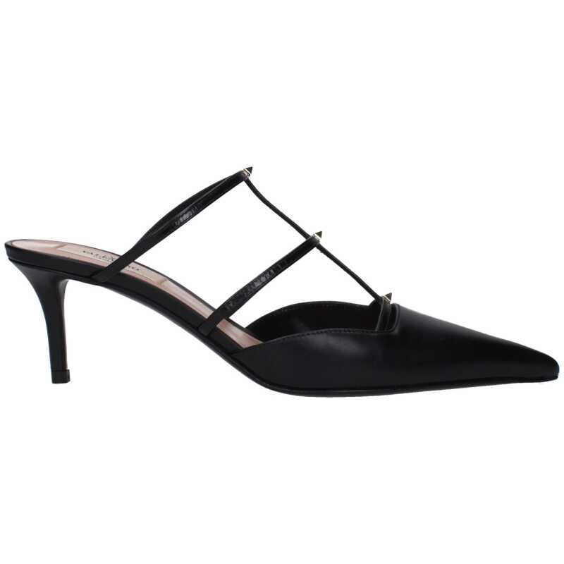 Valentino Garavani Black Leather Sandal, theFeinheit