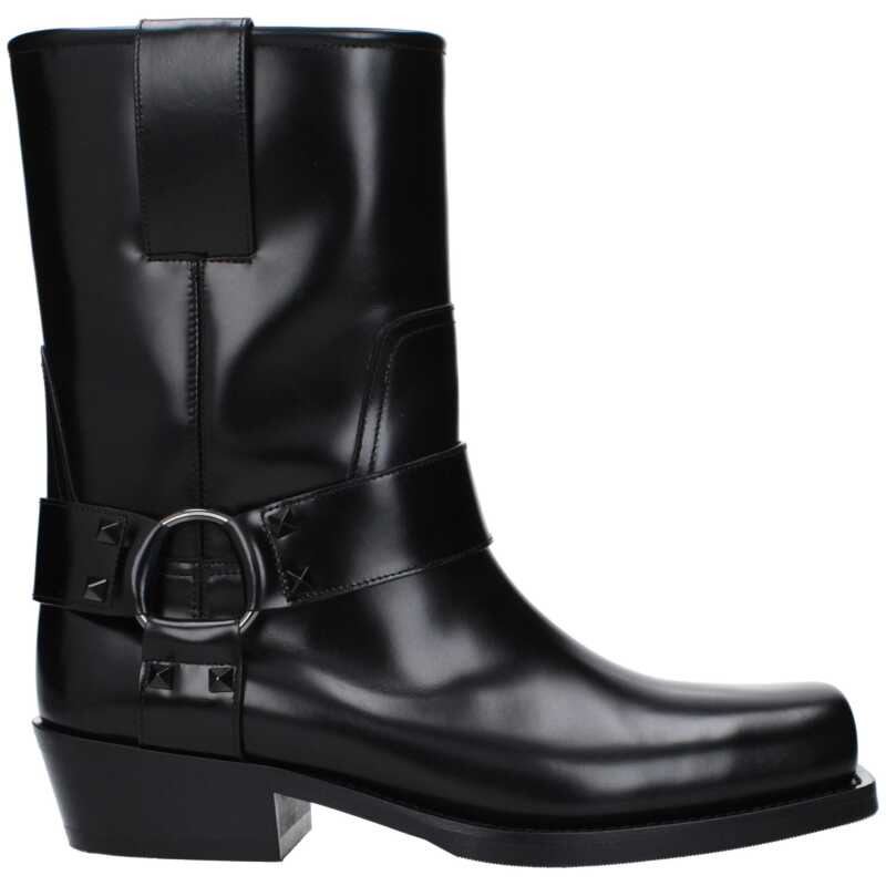 Valentino Garavani Black Leather Ankle, theFeinheit