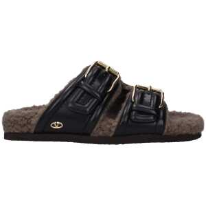 Valentino Garavani Black Leather Slipper