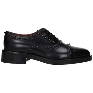 Valentino Garavani Black Leather Oxfords And Derby