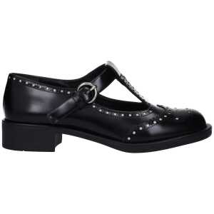 Miu Miu Black Leather Oxfords And Derby