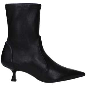 Stuart Weitzman Black Leather Ankle
