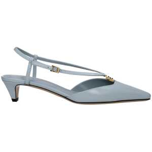Fendi Light Blue Leather Sandal