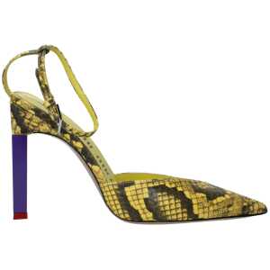 The Attico Yellow Leather Sandal