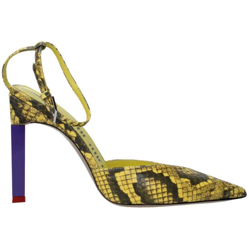 The Attico Yellow Leather Sandal, theFeinheit