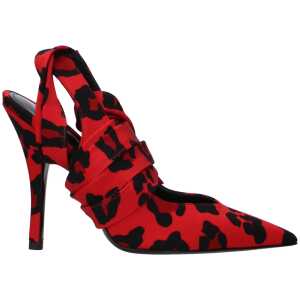 The Attico Red Fabric Sandal