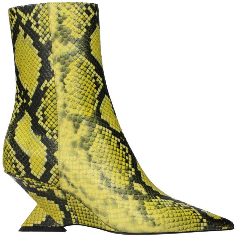 The Attico Yellow Leather Ankle, theFeinheit