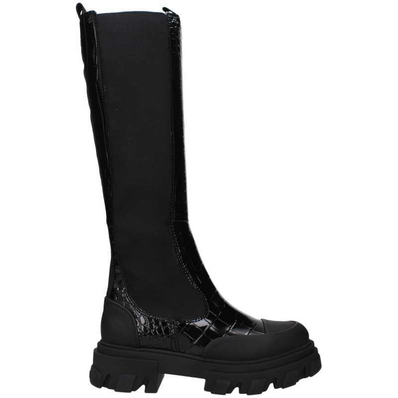 Ganni Black Leather Boot, theFeinheit