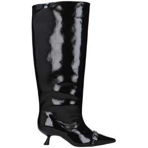 Ganni Black Leather Boot