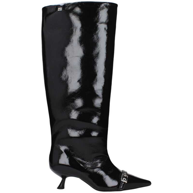 Ganni Black Leather Boot, theFeinheit