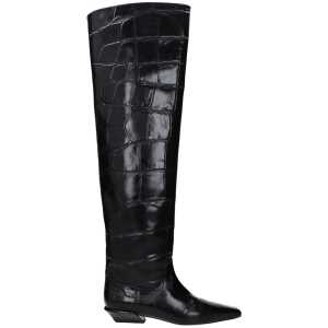 Paris Texas Black Leather Boot