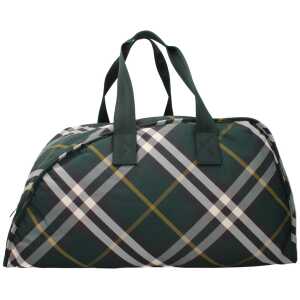Burberry Green Fabric Luggage And Travel