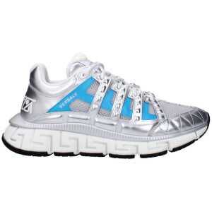 Versace Gray Fabric Sneakers