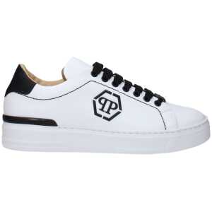 Philipp Plein White Leather Sneakers