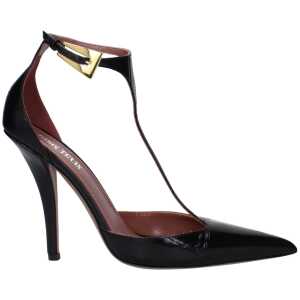 Paris Texas Black Leather Sandal