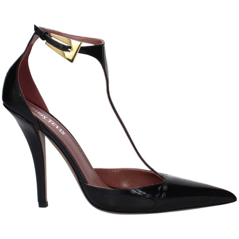 Paris Texas Black Leather Sandal, theFeinheit