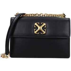 Off-White Black Leather Crossbody Bag