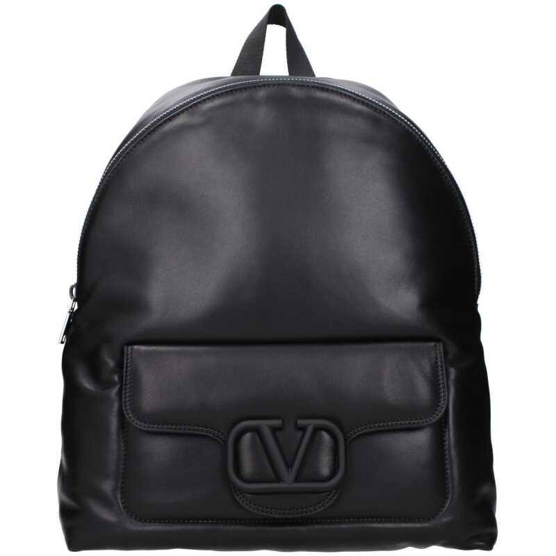 Valentino Garavani Black Leather Backpack, theFeinheit
