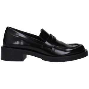 Stuart Weitzman Black Leather Loafer