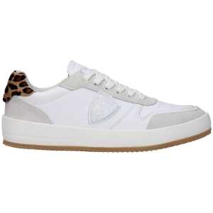 Philippe Model White Leather Sneakers