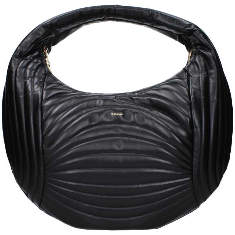 Salvatore Ferragamo Black Leather Handbag, theFeinheit