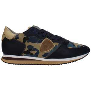 Philippe Model Blue Leather Sneakers