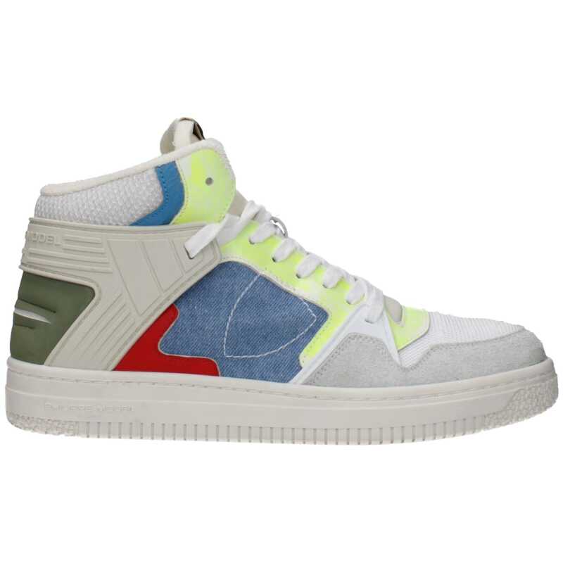 Philippe Model White Fabric Sneakers, theFeinheit